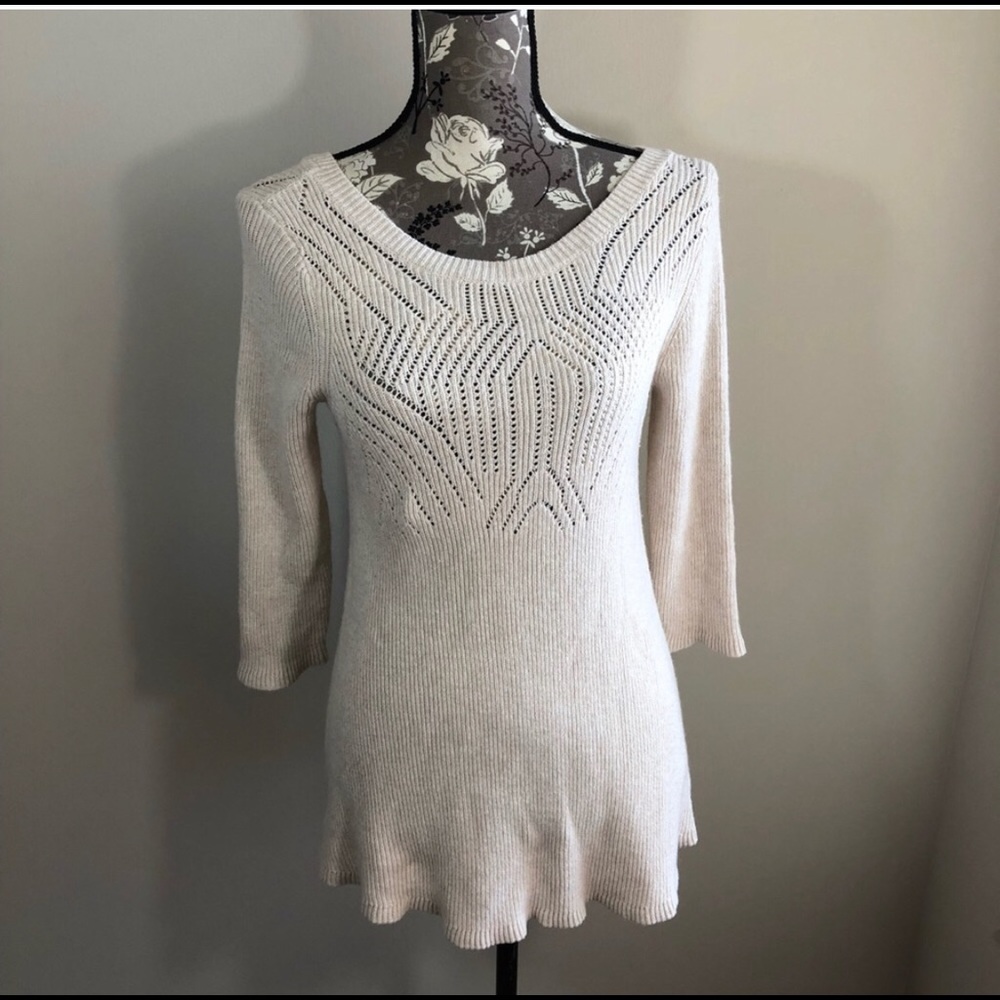 Knot & Knitted White sweater